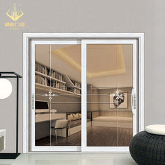 Wholesale price french with white aluminum alloy sliding glass door