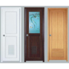 high quality interior swinging double pvc doors double swing door tempered glass bathroom design upvc door and window on China WDMA