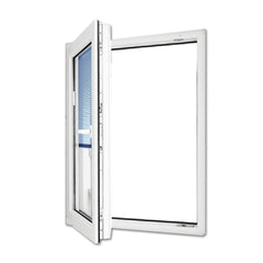 WDMA Customized UPVC Casement Windows Hurricane Impact High Quality Double Tempered Glass PVC Swing Windows