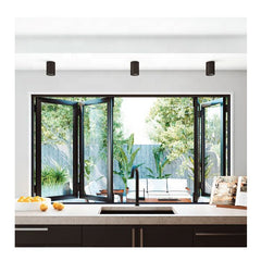 Aluminium Kitchen Sliding  Glass Window Double Glazed Windows Folding Glass Window Aluminum