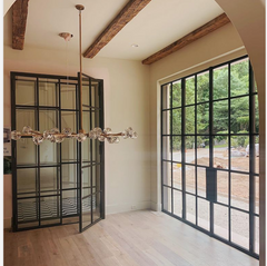 WDMA  Exterior windows and doors sliding window system metal glass entry doors simple iron pocket door