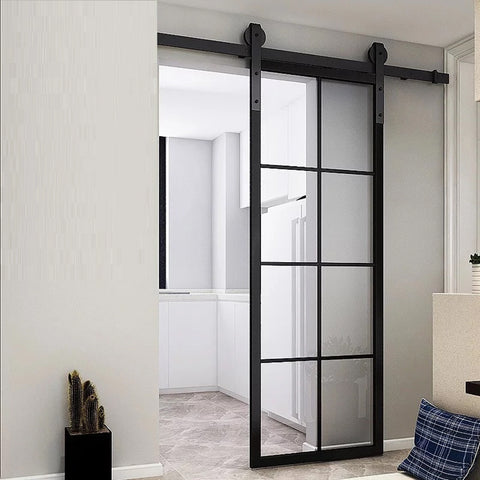 WDMA European Garage Doors Industrial Double Swing Insulated Glass Bedroom Door