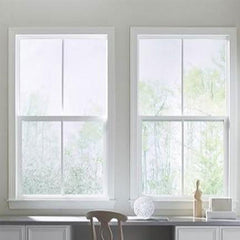 WDMA White Black Double Glass Vinyl Windows