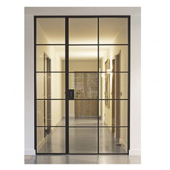 WDMA  Cheap iron single swings used exterior steel security doors for sale