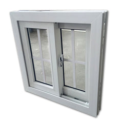 WDMA European design 2 track pvc horizontal sliding window for home