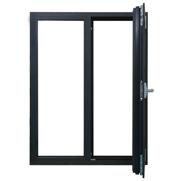 WDMA Aluminium Tempered Glass Bifolding Windows Horizontal Folding Local Window Aluminium Bifold Window