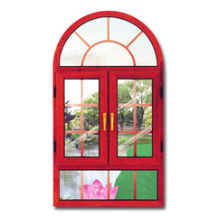 WDMA Wholesale French Casement Standard Tempered Clear Glass Aluminum Windows