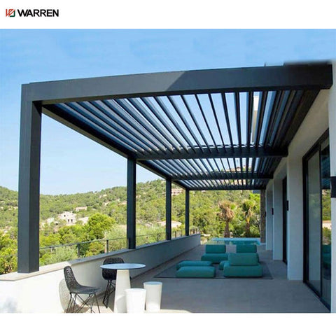 Warren motorized outdoor garden bioclimatic aluminium pergola