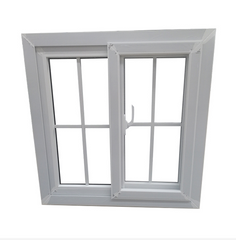 WDMA High Quality Double Glazed Pvc Frame Sliding Glass Window