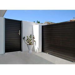 American Exterior Aluminum Sidewalk Driveway Gate Electronic Door For Outdoor Garden Price