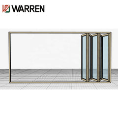 100*35 folding door with Sobinco Hardware and warren glass factory sale