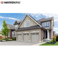 Warren 15x7 Garage Door Double Garage Door Glass Black Glass Panel Garage Door Electric Aluminum