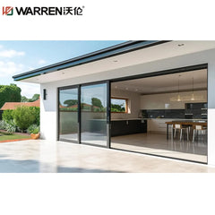 144x80 Sliding Aluminium Double Glass Brown Double High End Door Track