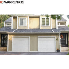 Warren 16ft Garage Door Two Car Garage Doors 18' Garage Door Insulated Aluminum Steel Modern