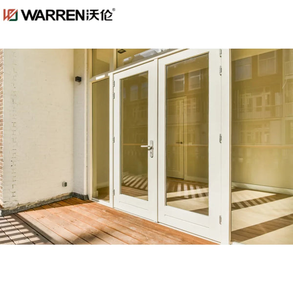 Warren 24x80 Exterior Door French Black Back Door 4ft Door French Aluminum Exterior Double Patio