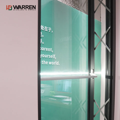 Customization Office Public Design Minimalist High-End Flat Open Glass Window  Aluminium Out Opening Window