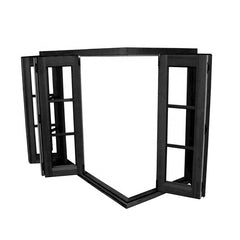 Horizontal Sliding Style Aluminum Frame Bifold Folding Glass Balcony Window Extrusion Profiles