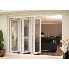 Luxurious design heat & hound insulation bifold bi folding style aluminum  interior balcony accordion folding glass door