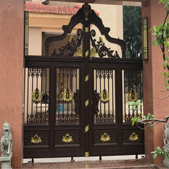 Korea Russia Turkey Thailand Luxury Villa Modern Aluminum Sliding Main Gate Front Doors Pivot Aluminium Garden Entry Door Price