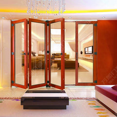 China WDMA safe glass bifold doors