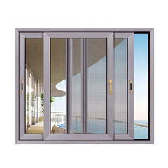 HS-JY8013 china foshan factory wholesale double glazed glass with mosquito net designs aluminium sliding windows and doors on China WDMA