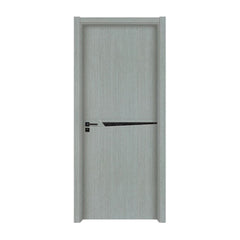 HS-MD7011 french interior door poplar lvl wood grain door skin plywood door on China WDMA