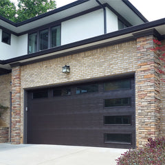 China WDMA Garage door with glass windows