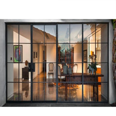 Top quality bifold patio entry door wrought iron french door and window deign for factory price on China WDMA