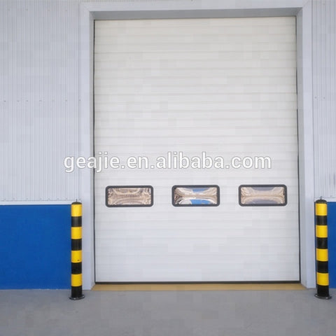 Hot sale fire rated aluminum panel glide sectional overhead garage door on China WDMA