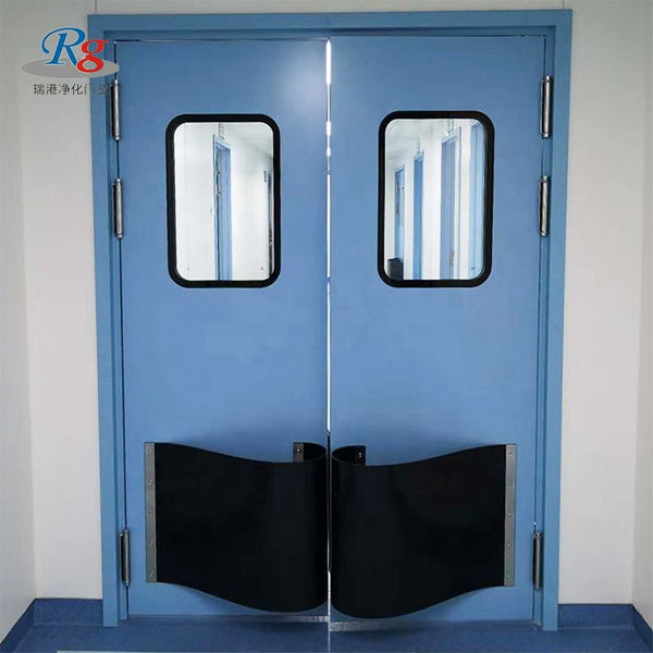 Soundproof door push-pull steel stainless steel clean room door can be customized to a variety of specifications on China WDMA