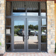 Tempered glass doors and windows for buildings,office,store front,commercial door A-030