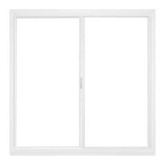 WDMA Modern Design PVC Small Sliding Window Double Glazed Glass Soundproof White Vinyl Window Customized Sizes