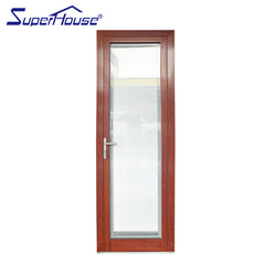 Doors windows aluminium profile french glass doors with insert blinds on China WDMA