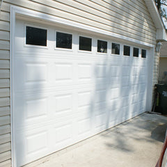 China WDMA Garage door with glass windows