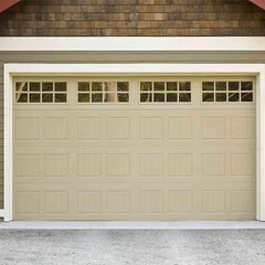 China WDMA Flat Panel wood door design Automatic Garage Door