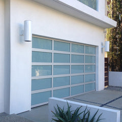 China WDMA Garage door with glass windows