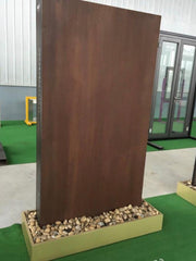 WDMA  Raw material Corten steel window&door design steel main gate design main door designs double door