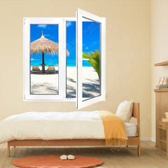 cheap upvc/ pvc/ plastic glass casement/ swing window price philippines