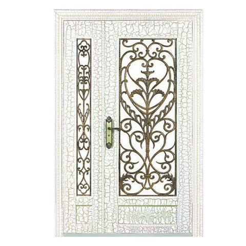 New low maintenance wrought iron exterior french style doors HL-J07 on China WDMA