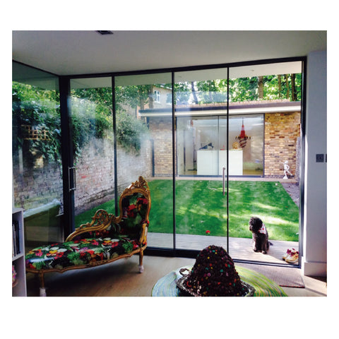 Competitive cheap price sale 4 panel used patio doors design aluminium factory glass sliding slide door price