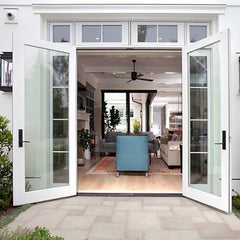 WDMA White Internal Sliding Glass Barn Doors