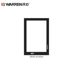 WDMA 30x32 Window Aluminum Casement Glass Window Energy Efficient Double Glazing Window