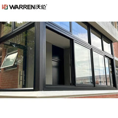 WDMA Big Sliding Window Aluminum Sliding Reception Window Slide And Swing Window Insulated