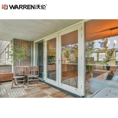 Warren 28x68 French Aluminium Full Glass White Prehung Internal Door Price