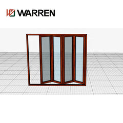 100*35 folding door with Sobinco Hardware and warren glass factory sale