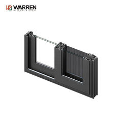 small aluminium 2 track double sliding windows