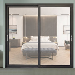 WDMA Aluminum tempered sliding glass doors