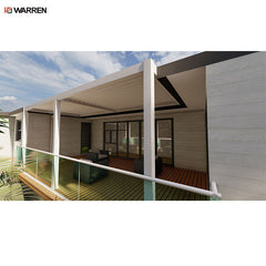 Warren luxury modern automatic louver roof electric aluminum big garden pergola outdoor