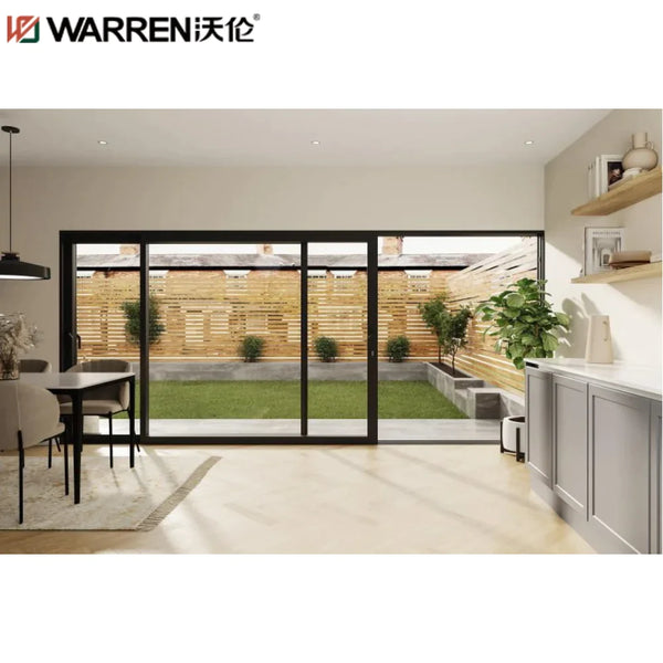 WDMA Sliding Patio Doors 96x80 Sliding Glass Door Gate 12 Foot 4 Panel Sliding Glass Door