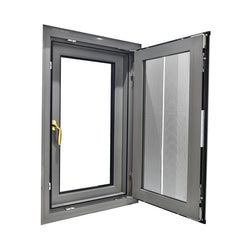 Hand Crank Pvc Windows Frosted Glass 180 Degree Inward Opening Casement Window on China WDMA